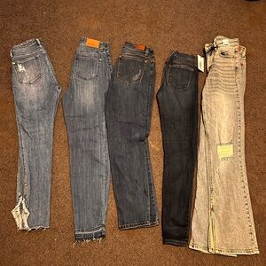 5 pair of assorted Judy Blue Jeans